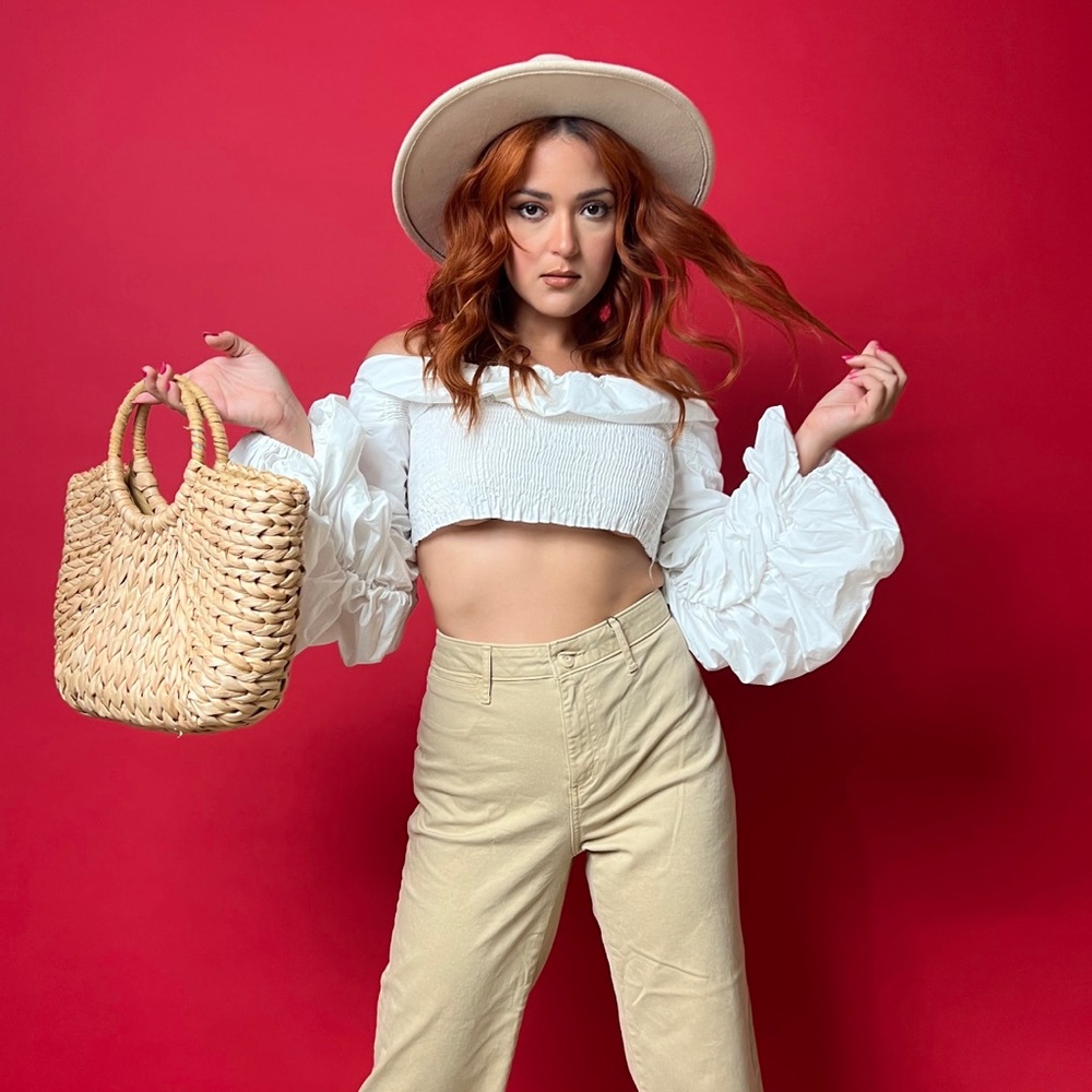 Sanctuary Wide Leg Raw Hem Crop Pants